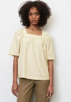 Marc O'Polo BOHEMIAN MIT ECKIGEM AUSSCHNITT - Bluse - Chalky Sand
