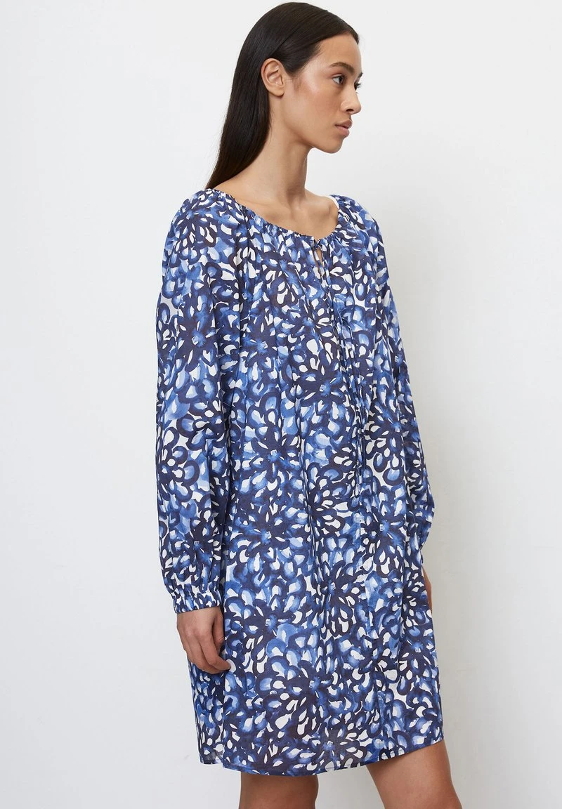 Marc O'Polo KURZES PRINT-BLUMEN AUS CRISPY-VOILE - Freizeitkleid - Multi Indigo 5 Marc O'Polo KURZES PRINT-BLUMEN AUS CRISPY-VOILE - Freizeitkleid - Multi Indigo – Bild 5