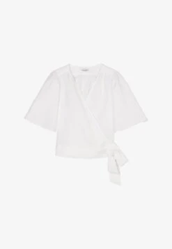 Marc O'Polo MIT MATERIAL-MIX-CHARAKTER - Bluse - White -Mode Familie 86c252d56833483dbc718917e970a9d4