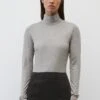 Marc O'Polo LONG SLEEVE TURTLE NECK - Langarmshirt - Shaded Grey/melange