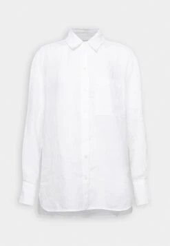 Marc O'Polo BLOUSE LONG SLEEVE EASY SHAPED CHEST POCKET - Hemdbluse - White