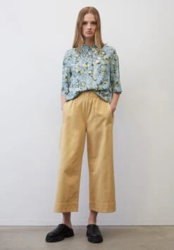 Marc O'Polo DENIM MIT ELASTISCHEM BUND - Stoffhose - Beige