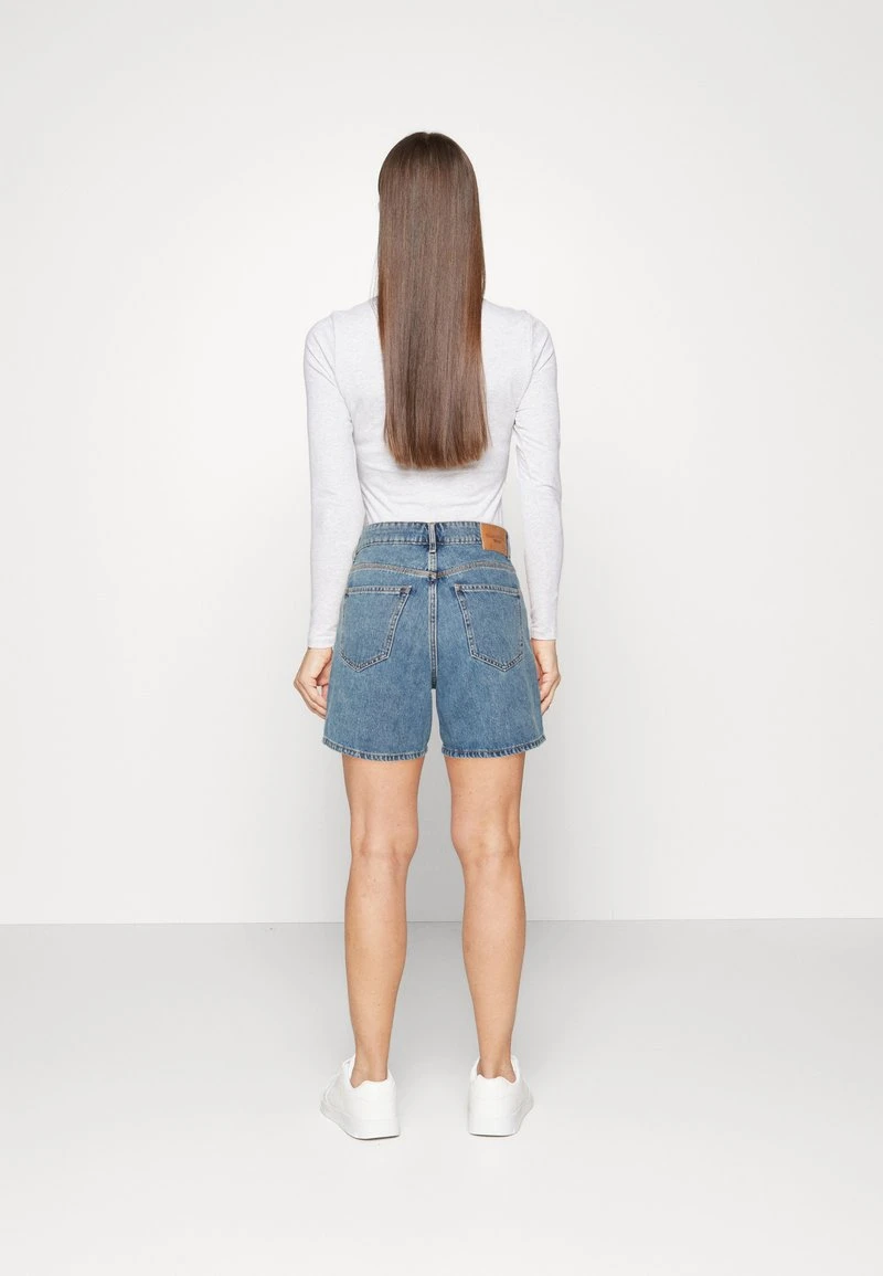 Marc O'Polo DENIM HIGH WAIST SHAPED FIT BERMUDA LENGTH STITCHED - Jeans Shorts - Multi/light Vintage Cobalt Blu 3 Marc O'Polo DENIM HIGH WAIST SHAPED FIT BERMUDA LENGTH STITCHED - Jeans Shorts - Multi/light Vintage Cobalt Blu – Bild 3