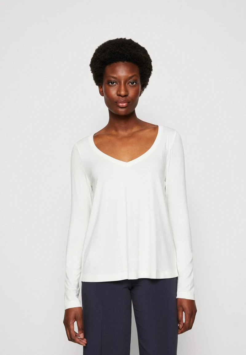 Marc O'Polo 3/4 SLEEVE V NECK - Langarmshirt - White 1 Marc O'Polo 3/4 SLEEVE V NECK - Langarmshirt - White