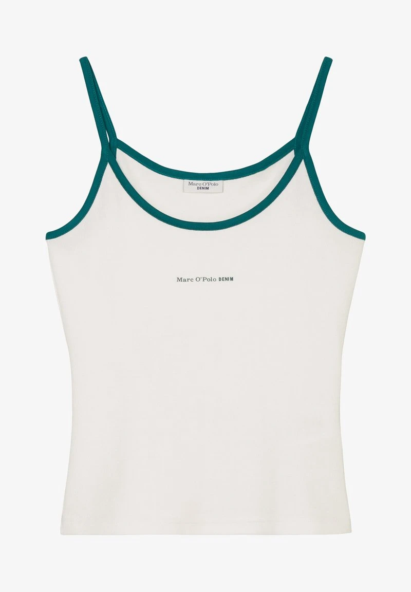 Marc O'Polo DENIM SPAGHETTITRÄGER MIT STRUKTUR AUS ORGANIC C - Bluse - Scandinavian White 6 Marc O'Polo DENIM SPAGHETTITRÄGER MIT STRUKTUR AUS ORGANIC C - Bluse - Scandinavian White – Bild 6