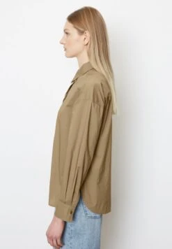 Marc O'Polo LONG SLEEVE CASUAL MODERN DROPPED SHOULDER SOLID - Hemdbluse - Dusty Earth -Mode Familie 8f2c2f086ae547258881e69d7b5c9d31