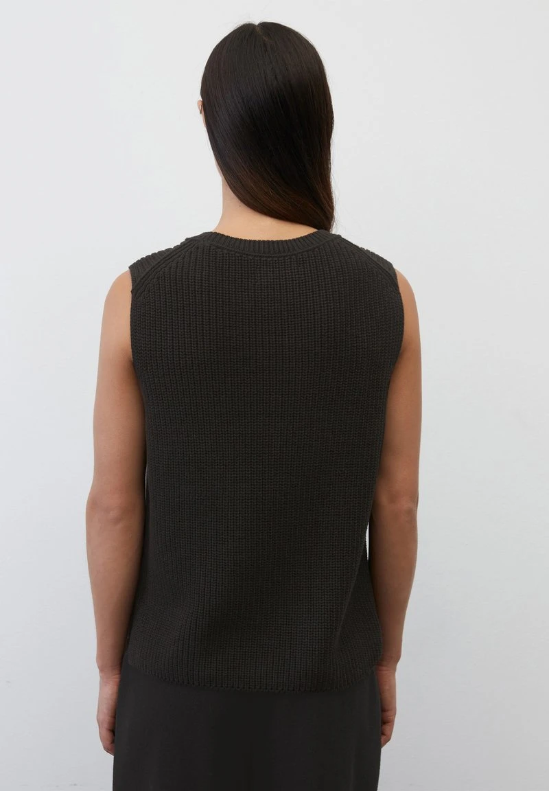 Marc O'Polo PULLUNDER SLEEVELES ROUND NECK - Strickpullover - Black 2 Marc O'Polo PULLUNDER SLEEVELES ROUND NECK - Strickpullover - Black – Bild 2