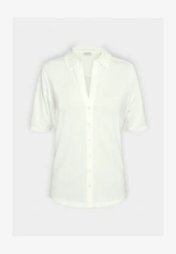 Marc O'Polo BLOUSE SHORT SLEEVE CLASSIC FIT - Hemdbluse - Off White -Mode Familie 958cd396f98a4d8a87a3fef2e01f685d 1