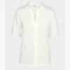 Marc O'Polo BLOUSE SHORT SLEEVE CLASSIC FIT - Hemdbluse - Off White