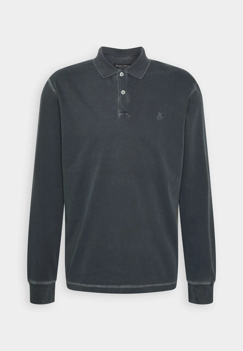 Marc O'Polo LONG SLEEVE FLATLOCK DETAILS - Poloshirt - Dark Navy 4 Marc O'Polo LONG SLEEVE FLATLOCK DETAILS - Poloshirt - Dark Navy – Bild 4