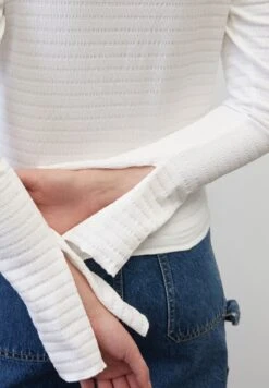 Marc O'Polo DENIM LANGARM SLIM CROPPED IN ELASTIS - Langarmshirt - Scandinavian White 9 Marc O'Polo DENIM LANGARM SLIM CROPPED IN ELASTIS - Langarmshirt - Scandinavian White -Mode Familie 96f9c848747345dd97e2cad2b3721c9d