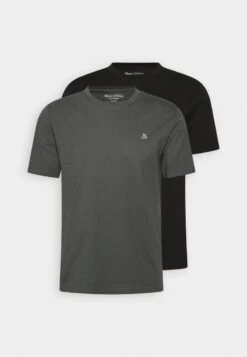 Marc O'Polo 2 PACK - T-Shirt Basic - Black/grey 10 Marc O'Polo 2 PACK - T-Shirt Basic - Black/grey -Mode Familie 970c9082db9e46ba8c8e7bc7b90b40f7