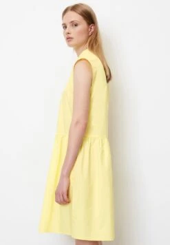 Marc O'Polo DENIM ÄRMELOSES VOLANT POPELI - Blusenkleid - Buttercup -Mode Familie 977d0095ef7b49f5b224ebb259f6d24f