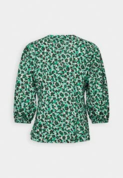 Marc O'Polo DEEP V NECK VOLUME SLEEVE ELASTIC HEM PRINTED - Bluse - Green 11 Marc O'Polo DEEP V NECK VOLUME SLEEVE ELASTIC HEM PRINTED - Bluse - Green -Mode Familie 9791506851c7461f82fe1b80cd1fb581