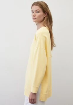 Marc O'Polo MIT SEITENNAHT-SCHLITZEN AUS ORG - Sweatshirt - Pale Sunflower -Mode Familie 97b4eccc42ae4c008abe951a2b774a49