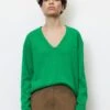 Marc O'Polo V-NECK - Strickpullover - Vivid Green