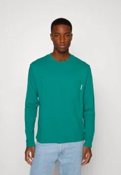 Marc O'Polo DENIM CHEST POCKET - Langarmshirt - Moonstone Teal