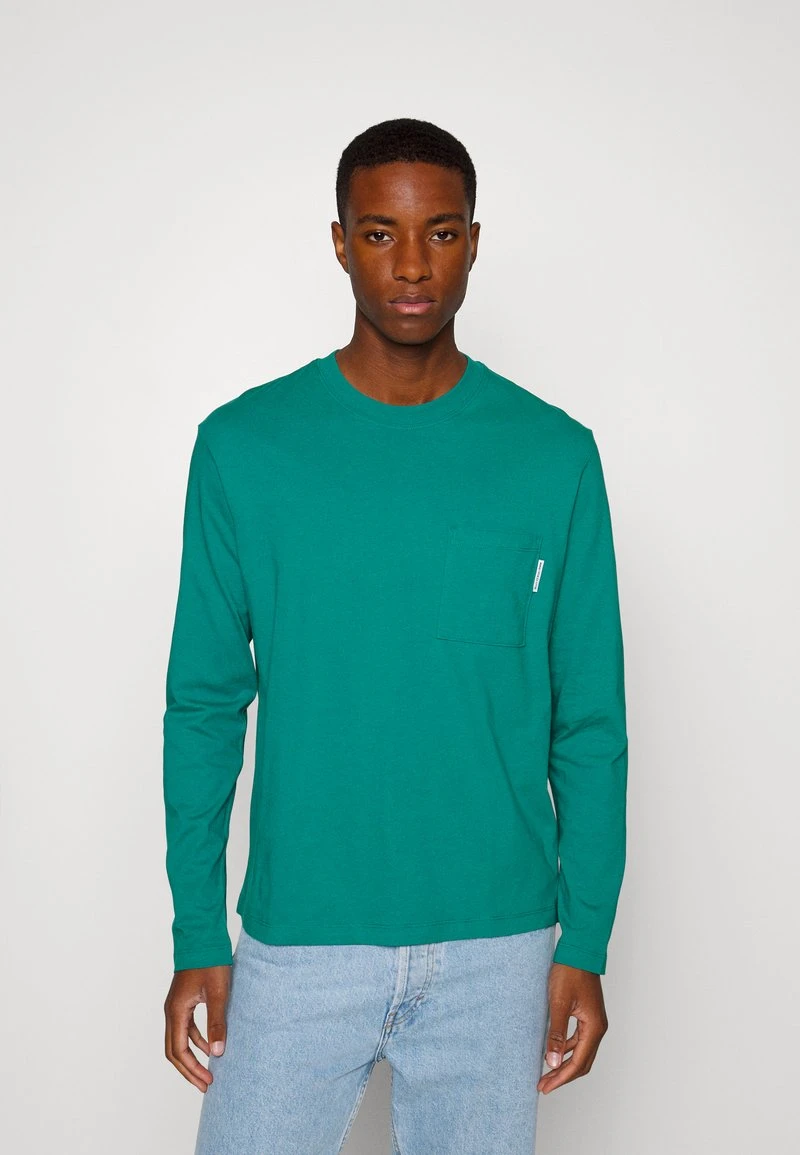 Marc O'Polo DENIM CHEST POCKET - Langarmshirt - Moonstone Teal 1 Marc O'Polo DENIM CHEST POCKET - Langarmshirt - Moonstone Teal