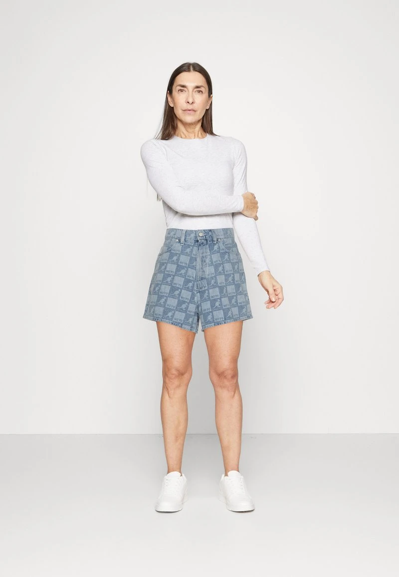 Marc O'Polo DENIM EXTRA HIGH WAIST STRONG A-SHAPED FIT MINI LENGTH - Jeans Shorts - Light Blue 2 Marc O'Polo DENIM EXTRA HIGH WAIST STRONG A-SHAPED FIT MINI LENGTH - Jeans Shorts - Light Blue – Bild 2