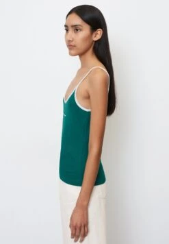 Marc O'Polo DENIM SPAGHETTITRÄGER MIT STRUKTUR AUS ORGANIC C - Bluse - Green 10 Marc O'Polo DENIM SPAGHETTITRÄGER MIT STRUKTUR AUS ORGANIC C - Bluse - Green -Mode Familie 997f660a4c884a1f84886fc7ddc6b684