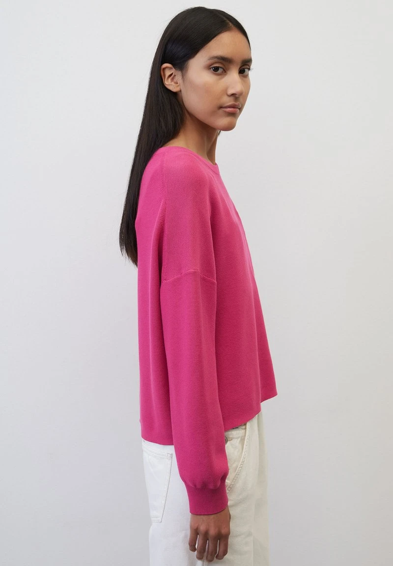 Marc O'Polo DENIM RUNDHALS RELAXED - Strickpullover - Fresh Fuschia 4 Marc O'Polo DENIM RUNDHALS RELAXED - Strickpullover - Fresh Fuschia – Bild 4