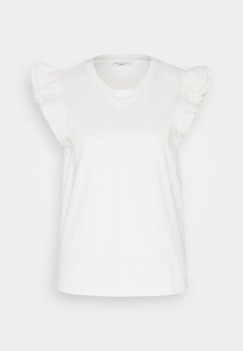 Marc O'Polo DENIM SLEEVELESS RUFFLES AT ARMHOLE - T-Shirt Print - Egg White 5 Marc O'Polo DENIM SLEEVELESS RUFFLES AT ARMHOLE - T-Shirt Print - Egg White – Bild 5