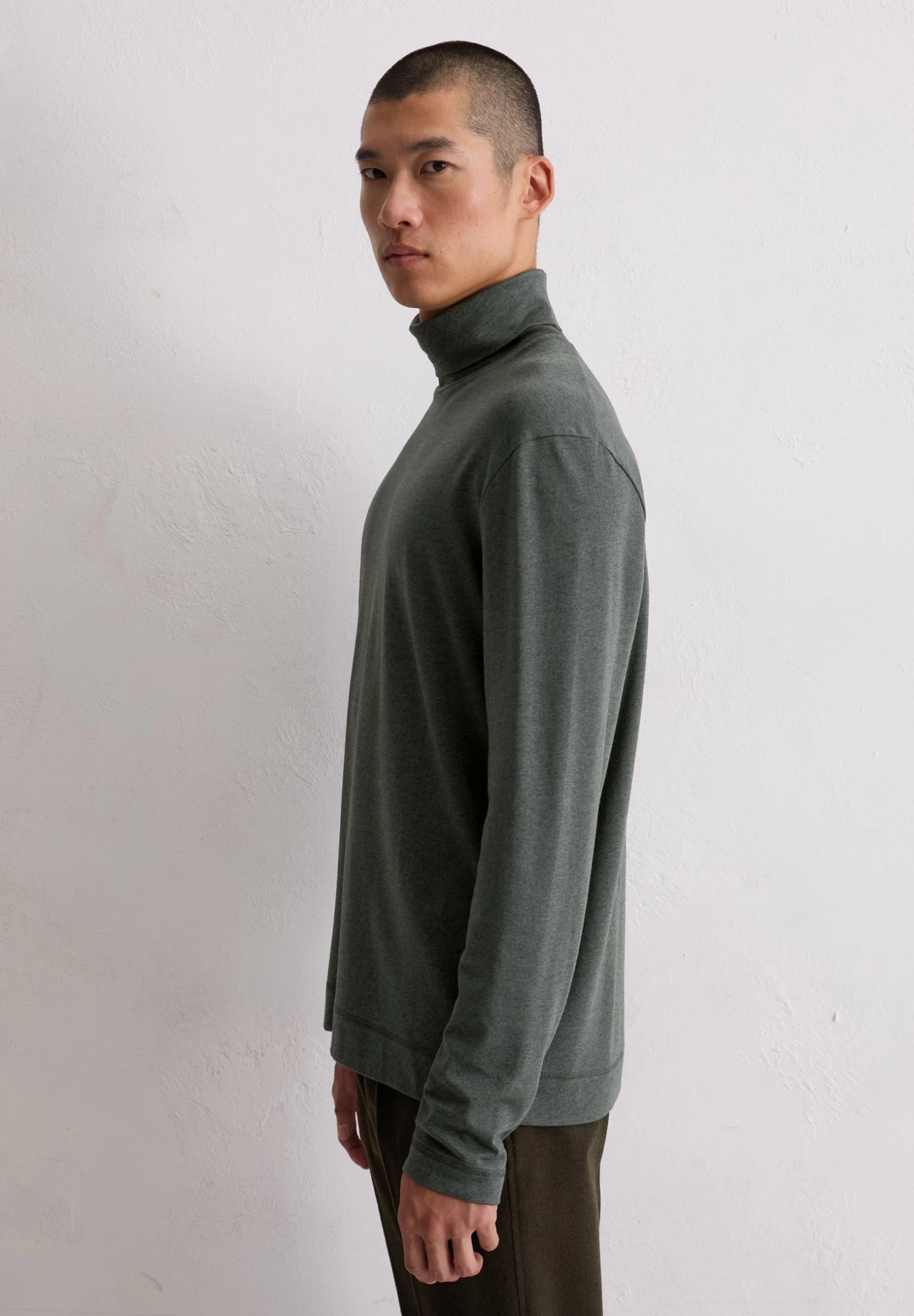 Marc O'Polo ROLLKRAGEN-LONGSLEEVE REGULAR AUS - Long Sleeved Top - Gray Pinstripe 5 Marc O'Polo ROLLKRAGEN-LONGSLEEVE REGULAR AUS - Long Sleeved Top - Gray Pinstripe – Bild 5