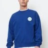 Marc O'Polo DENIM LONG SLEEVE CHEST ARTWORK - Sweatshirt - Kensington Blue