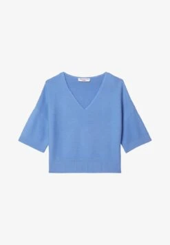 Marc O'Polo DENIM MIT V-AUSSCHNITT - Strickpullover - Soft Sky Blue -Mode Familie 9e0a8cd3470c4e7a9b11baacf0309420