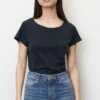 Marc O'Polo MIT BRUSTTASCHE - T-Shirt Basic - Deep Blue Sea