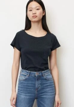 Marc O'Polo MIT BRUSTTASCHE - T-Shirt Basic - Deep Blue Sea