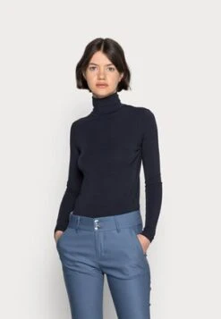 Marc O'Polo DENIM ROLLKRAGEN AUS LEICHTEM SINGLE - Langarmshirt - Navy Teal 11 Marc O'Polo DENIM ROLLKRAGEN AUS LEICHTEM SINGLE - Langarmshirt - Navy Teal -Mode Familie a0a7b12a7ab84294bb4ce0a8ec91d3e4