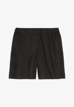 Marc O'Polo HIGH WAISTMIT TEIL-ELASTISCHEM BUND - Shorts - Black 11 Marc O'Polo HIGH WAISTMIT TEIL-ELASTISCHEM BUND - Shorts - Black -Mode Familie a0e4d8cab4c7425a97a248816c177de6