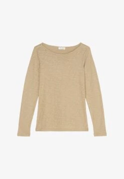 Marc O'Polo BOAT NECK - Langarmshirt - Loose Sand