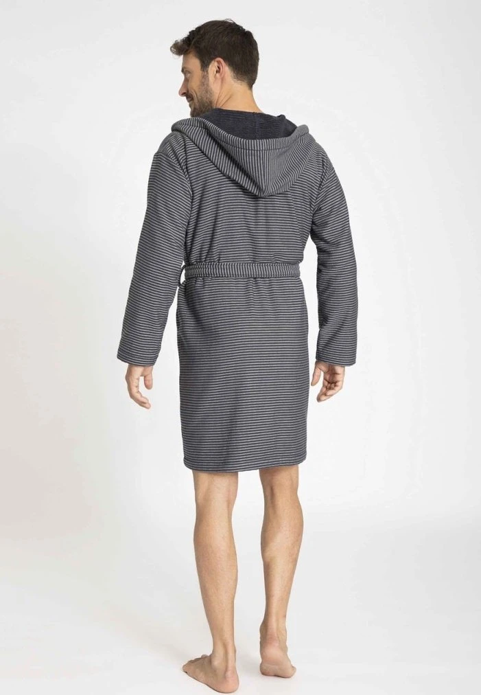 Marc O'Polo Bademantel - Marine 2 Marc O'Polo Bademantel - Marine – Bild 2