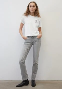 Marc O'Polo MODELL ALBY STRAIGHT - Jeans Straight Leg - Authentic Light Grey Wash