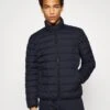 Marc O'Polo JACKET REGULAR FIT REPREVE STAND UP COLLAR 2WAY VISLON - Übergangsjacke - Dark Night