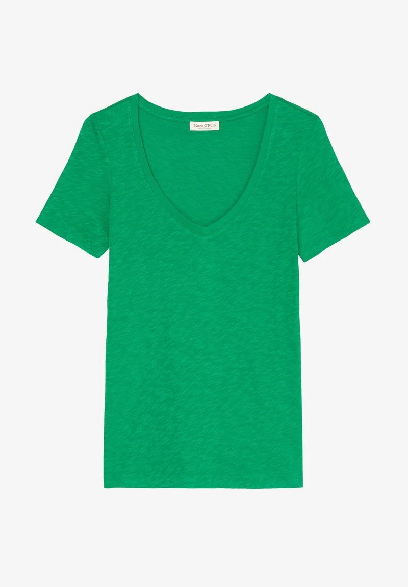 Marc O'Polo SHORT SLEEVE VNECK - T-Shirt Basic - Vivid Green 6 Marc O'Polo SHORT SLEEVE VNECK - T-Shirt Basic - Vivid Green – Bild 6
