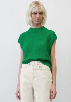 Marc O'Polo AJOUR-AUS - T-Shirt Basic - Vivid Green