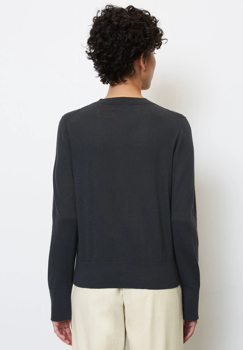 Marc O'Polo REGULAR AUS SLUB - Strickjacke - Deep Blue Sea 3 Marc O'Polo REGULAR AUS SLUB - Strickjacke - Deep Blue Sea – Bild 3