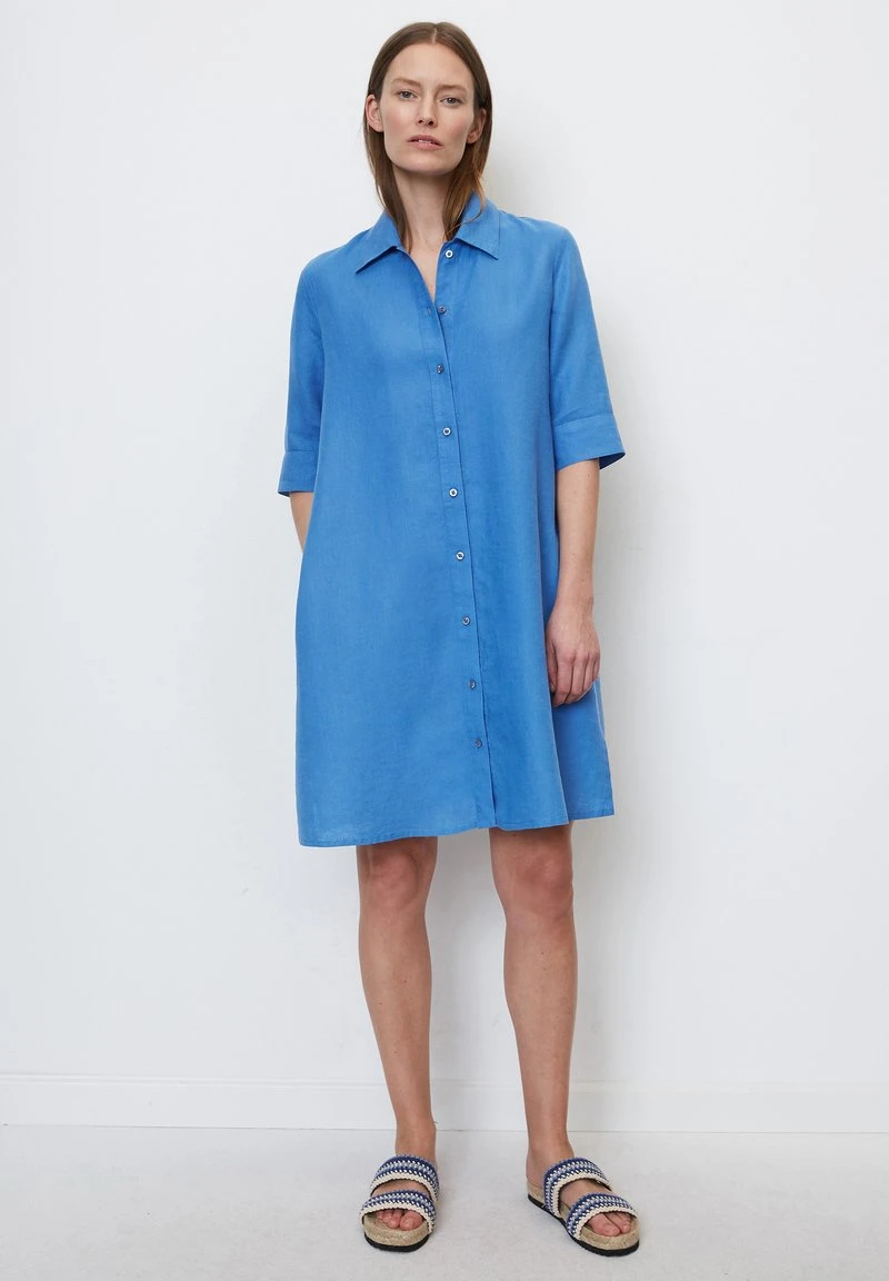 Marc O'Polo MIT HOHEN SAUM-SCHLITZEN - Blusenkleid - Summer Sky 2 Marc O'Polo MIT HOHEN SAUM-SCHLITZEN - Blusenkleid - Summer Sky – Bild 2