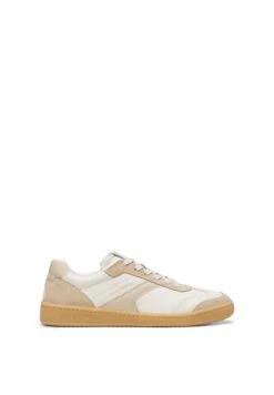 Marc O'Polo COURT - Trainers - White Cotton Light Dusty Sand -Mode Familie abc41d7a7a5a486c98bf0b1e90b60918