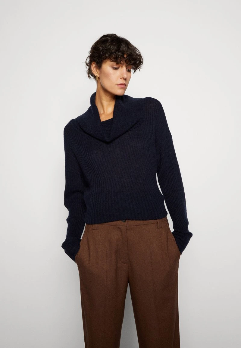 Marc O'Polo STRAIGHT LEG HIGH RISE CROPPED LENGTH - Stoffhose - Dark Walnut 4 Marc O'Polo STRAIGHT LEG HIGH RISE CROPPED LENGTH - Stoffhose - Dark Walnut – Bild 4