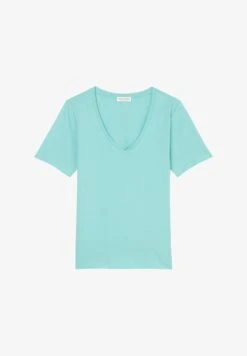 Marc O'Polo REGULAR AUS LEICHTEM SINGLE - T-Shirt Basic - Sea Blue