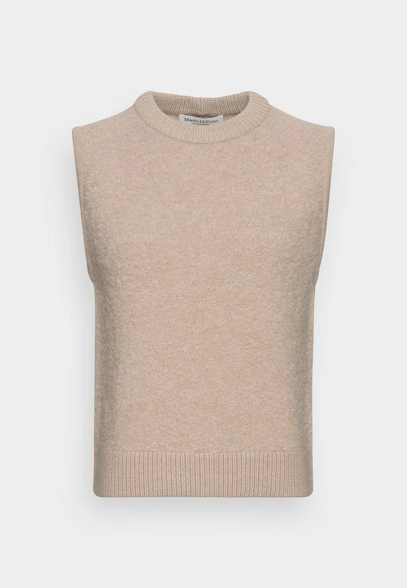 Marc O'Polo SLEEVELESS ROUND NECK - Strickpullover - Frosty Sand Melange 4 Marc O'Polo SLEEVELESS ROUND NECK - Strickpullover - Frosty Sand Melange – Bild 4
