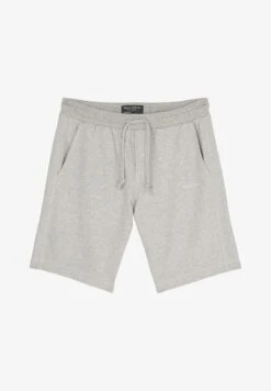 Marc O'Polo MODERN SLUB FLATLOCK DETAILS EMBROIDERY - Jogginghose - Silver Gray Melange -Mode Familie b0a363428d5342fb8408ee25b12941b5