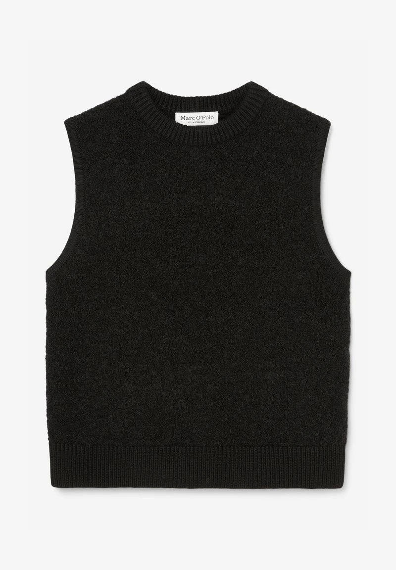 Marc O'Polo SLEEVELESS ROUND NECK - Strickpullover - Black 6 Marc O'Polo SLEEVELESS ROUND NECK - Strickpullover - Black – Bild 6