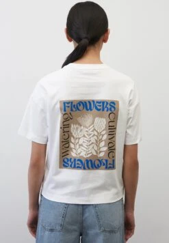 Marc O'Polo RUNDHALS REGULAR - T-Shirt Print - White