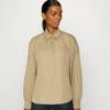 Marc O'Polo BLOUSE LONG FEMININE SLEEVE SLIT AT NECK MODERN VOLUME SHAPE - Bluse - Sand