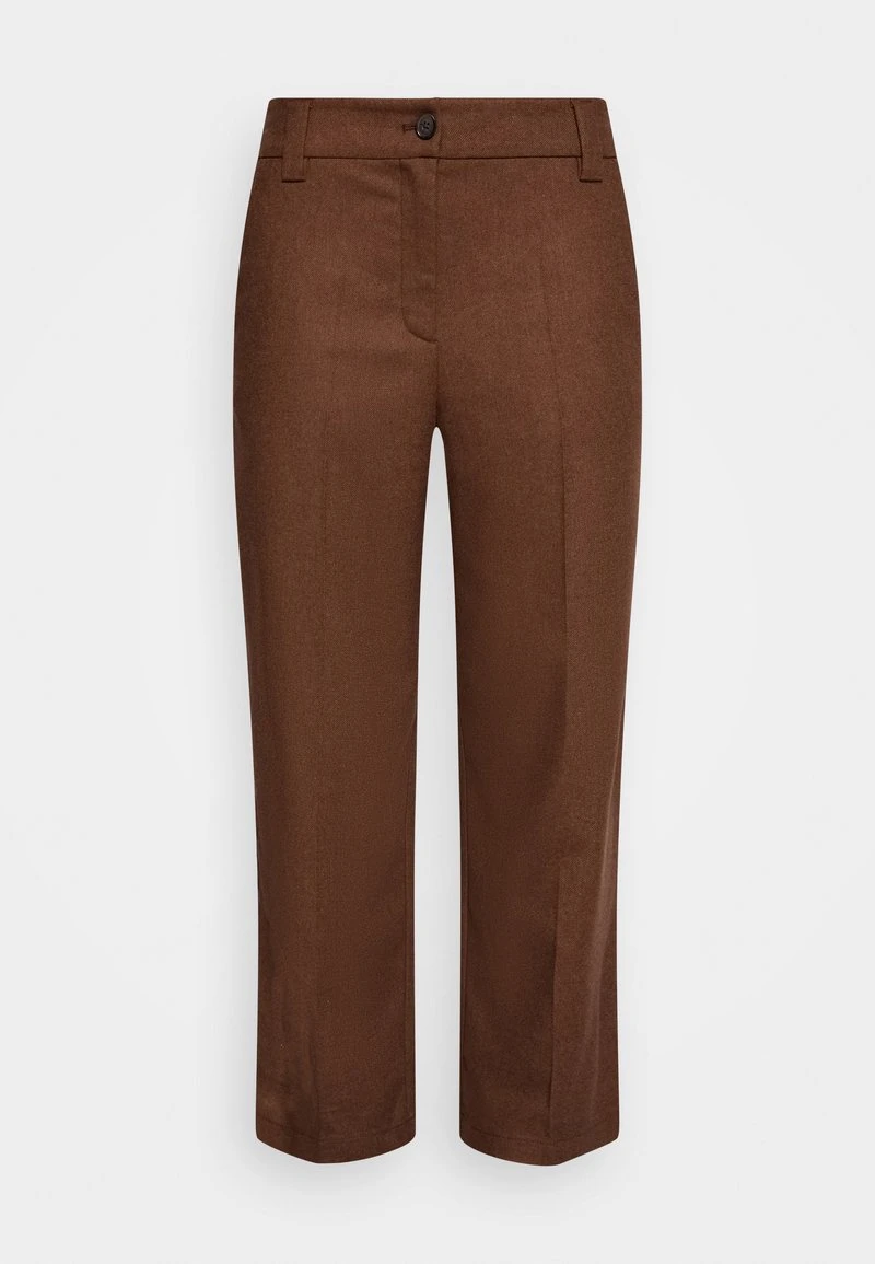 Marc O'Polo STRAIGHT LEG HIGH RISE CROPPED LENGTH - Stoffhose - Dark Walnut 5 Marc O'Polo STRAIGHT LEG HIGH RISE CROPPED LENGTH - Stoffhose - Dark Walnut – Bild 5